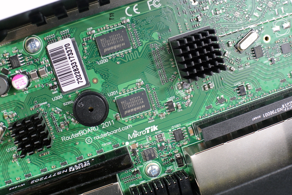 SFP-слота вид изнутри 