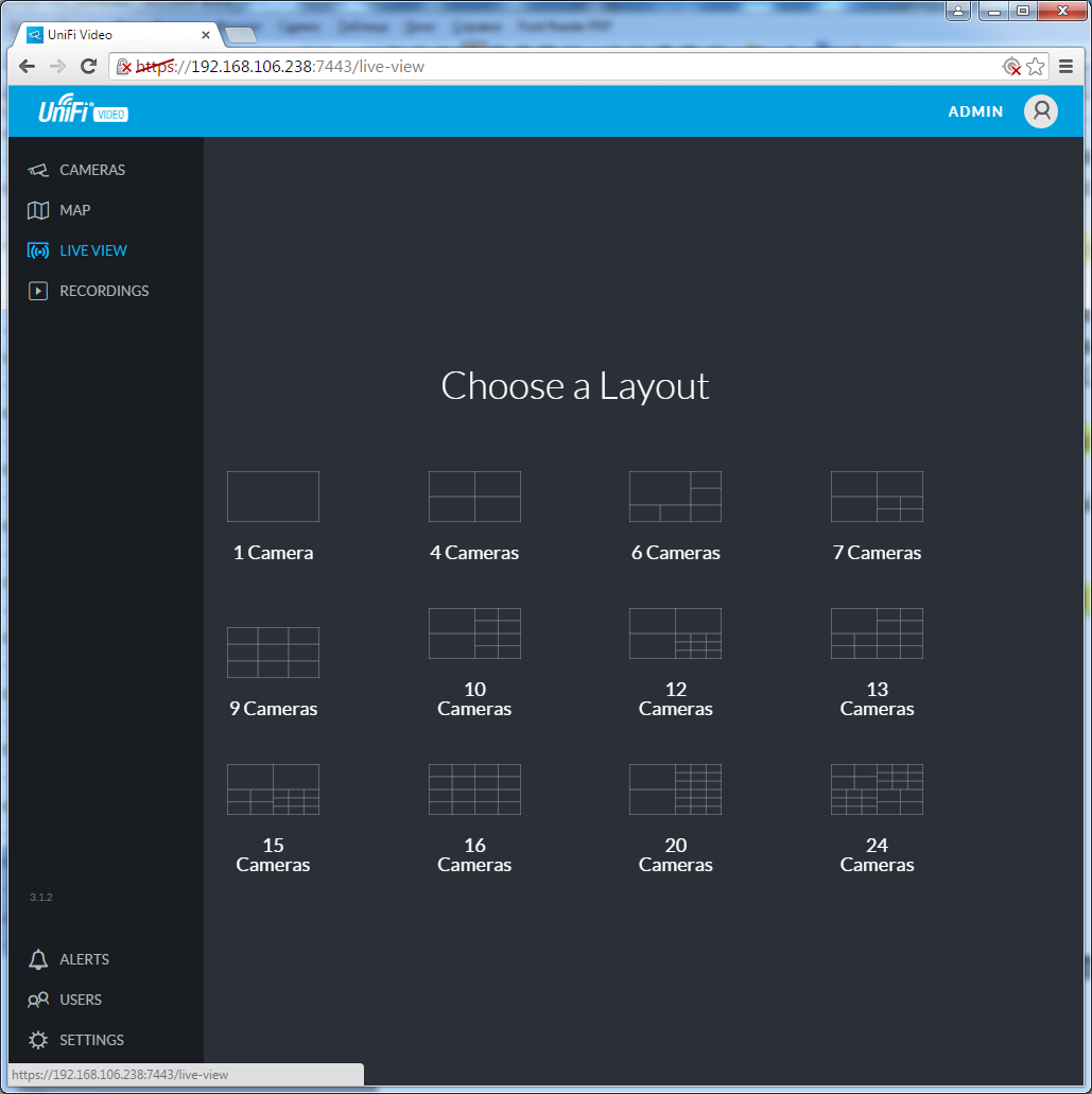 UniFi Video Camera Dome UniFi Video Camera Dome раздел Live View