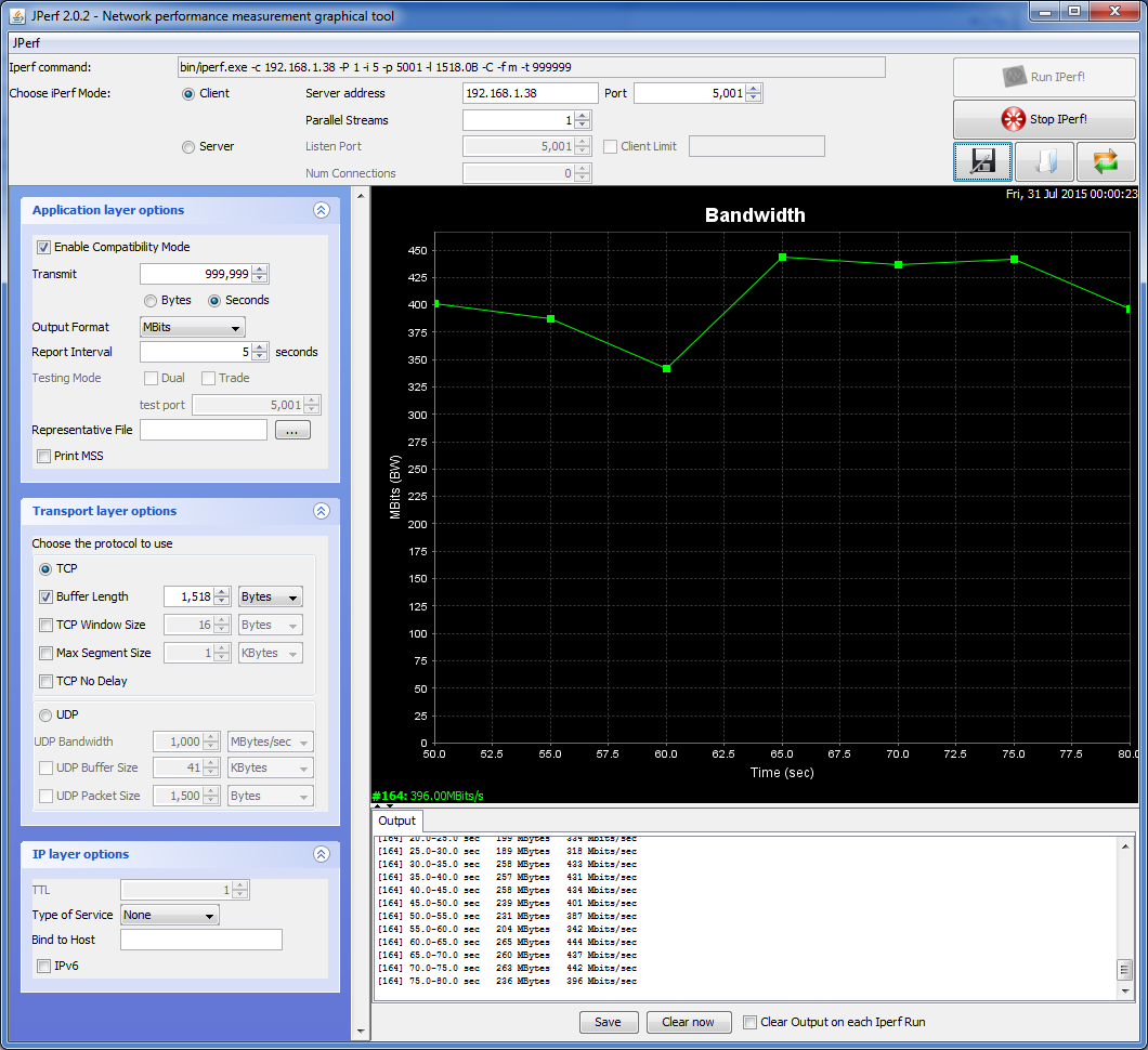 EdgeRouter X (ER-X) тест Пакеты по 1518 байт 1 поток