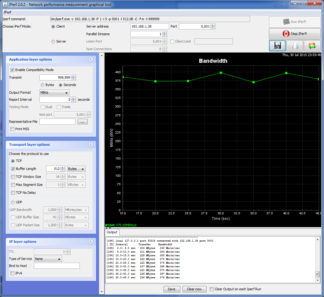 EdgeRouter X (ER-X) тест Пакеты по 512 байт 1 поток