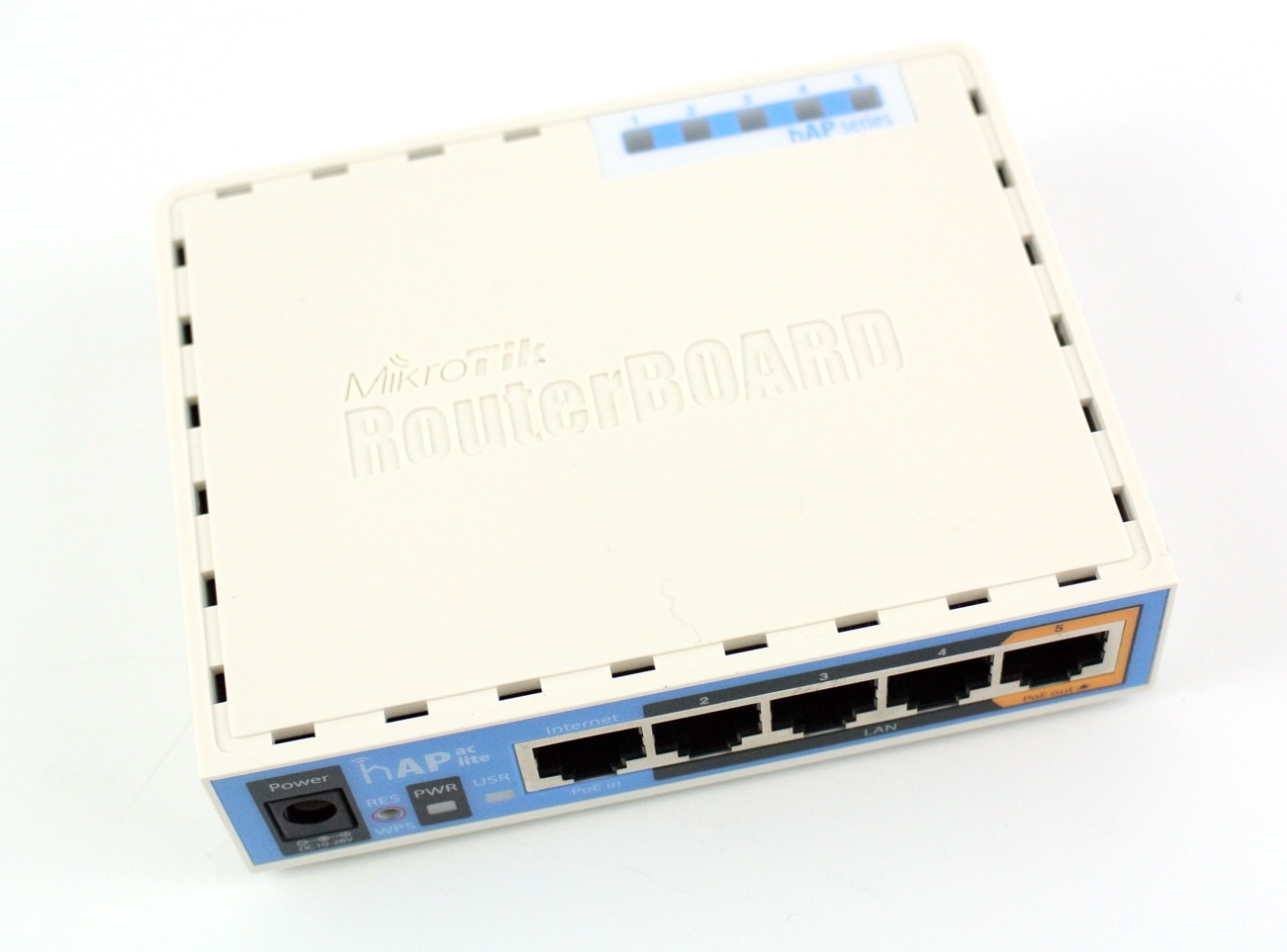 hAP ac lite - вид маршрутизатора сверху