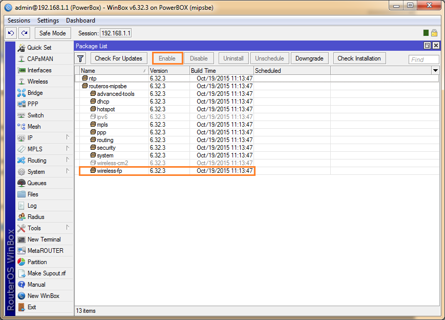 CAPsMAN проверка наличия CAPsMAN