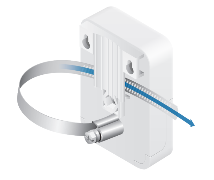 Ethernet Surge Protector Ethernet Surge Protector вид крепления с помощью хомута