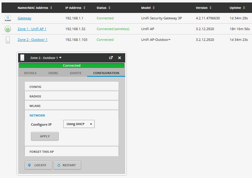 UniFi UAP-Outdoor+ UniFi UAP-Outdoor+ список SSID