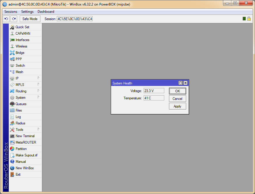 PowerBox системні налаштування PowerBox управление температурой и вольтажем