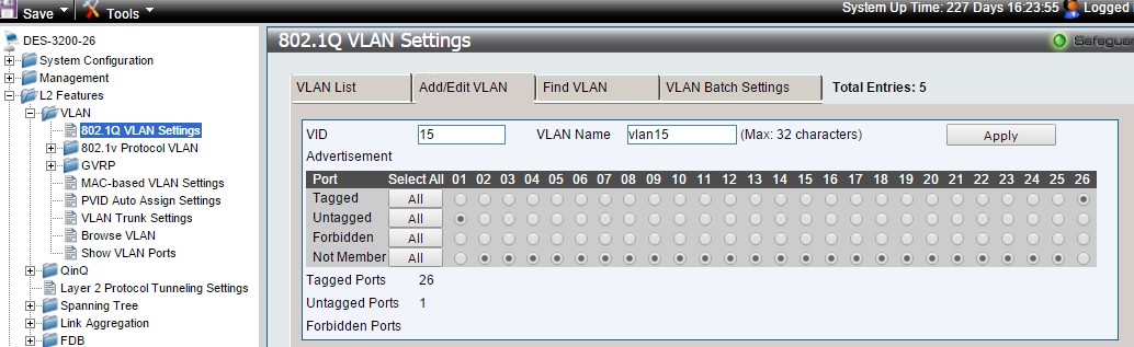 Сегментування мережі Простое сегментирование сети - настройка коммутатора