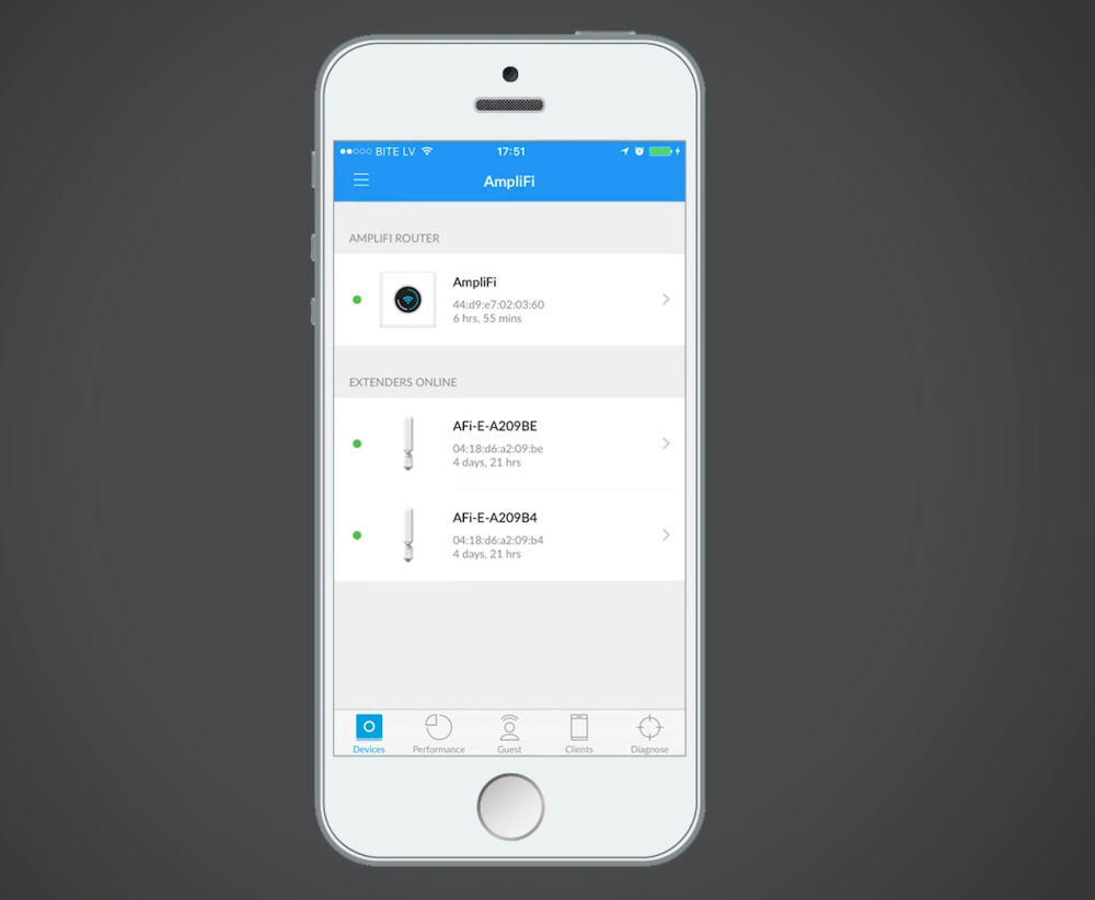 AmpliFi для iOS и Android AmpliFi для iOS и Android