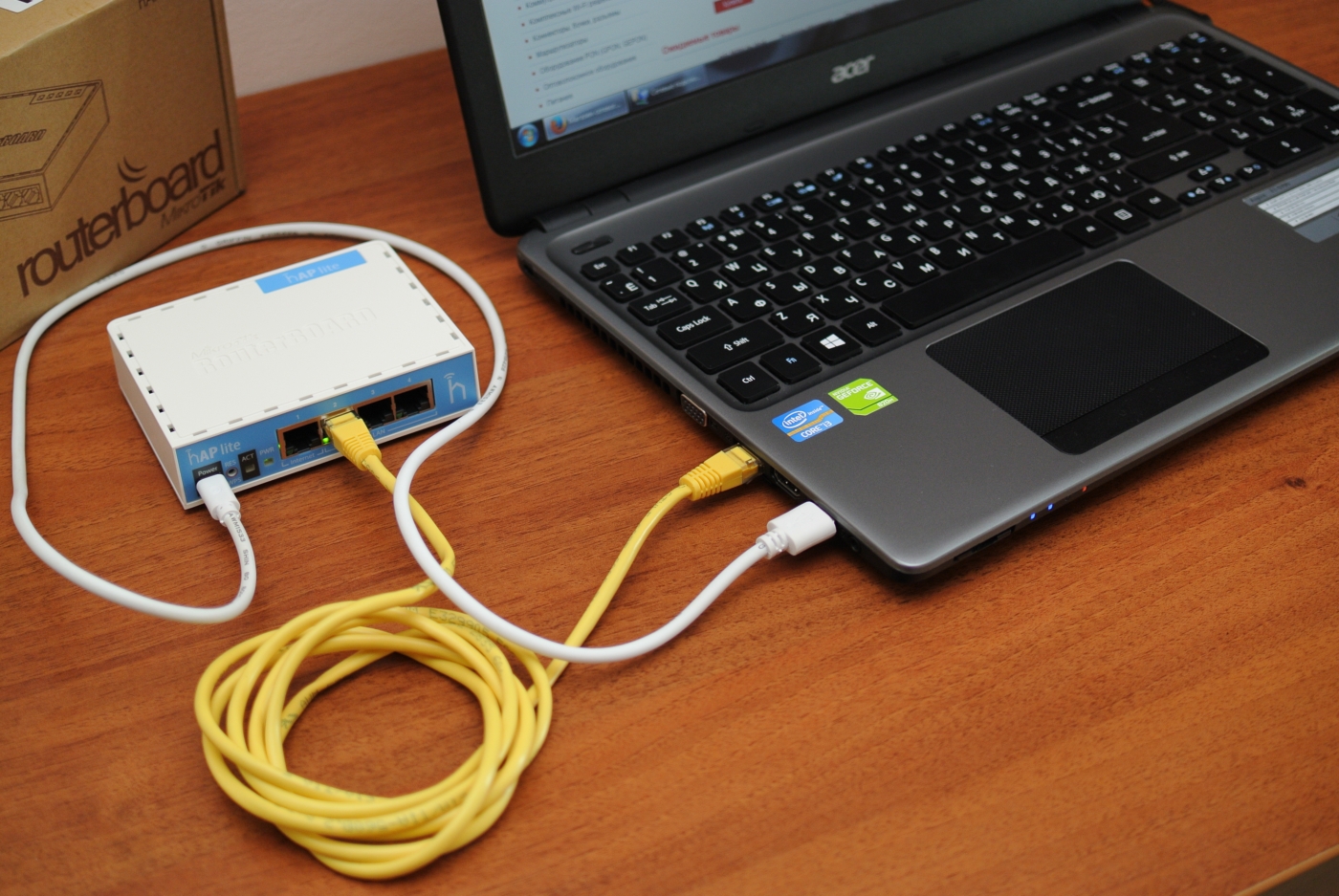 обновление RouterOS на устройстве Mikrotik hAP lite