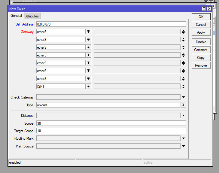 Створення нового маршруту. New Route