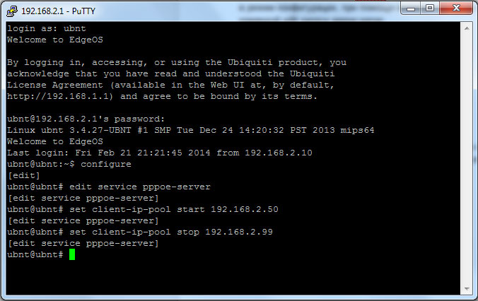 pic 2 Ubiquiti EdgeOS: налаштування PPPoE сервера pic 2 Ubiquiti EdgeOS: настройка PPPoE сервера