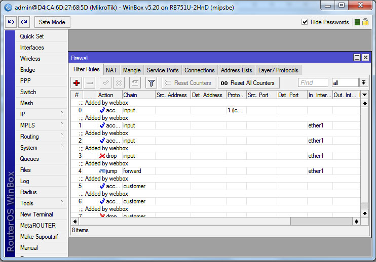 Кінцевий результат Конечный результат WinBox
