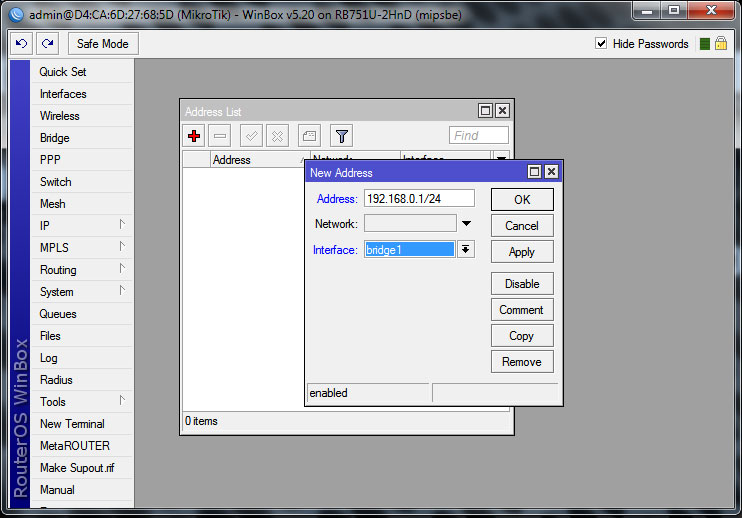 Додавання IP-адреси Добавление IP-адреса
