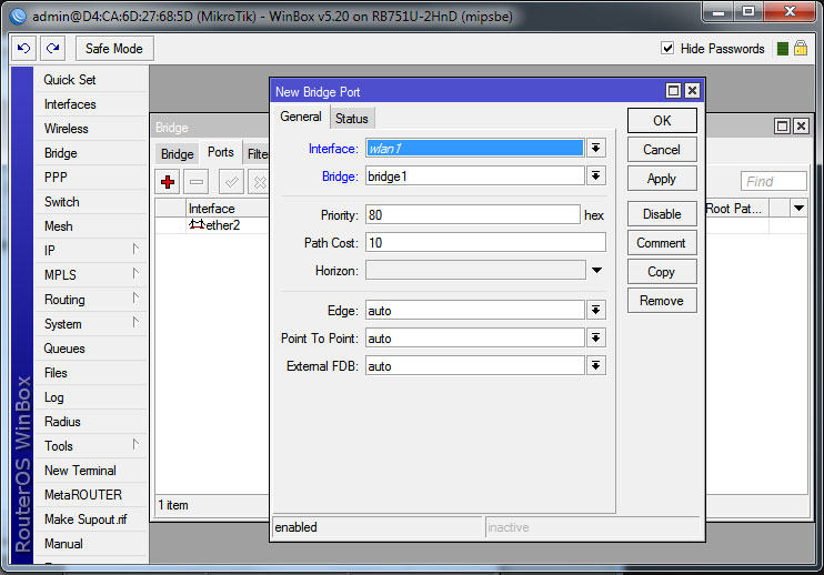 Створення мосту новый порт