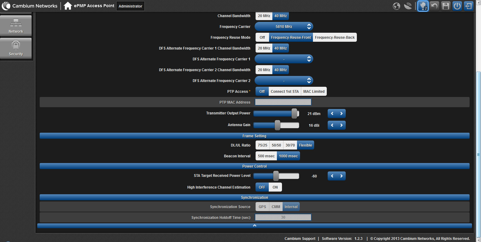 Cambium Networks. Дополнительные настройки Дополнительные настройки беспроводного соединения