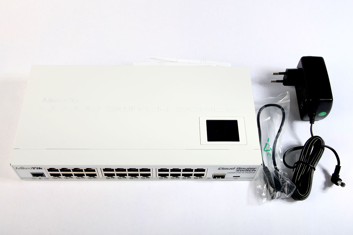 Комплект поставки Mikrotik CRS125-24G-1S-2HnD-IN Комплект поставки Mikrotik CRS125-24G-1S-2HnD-IN