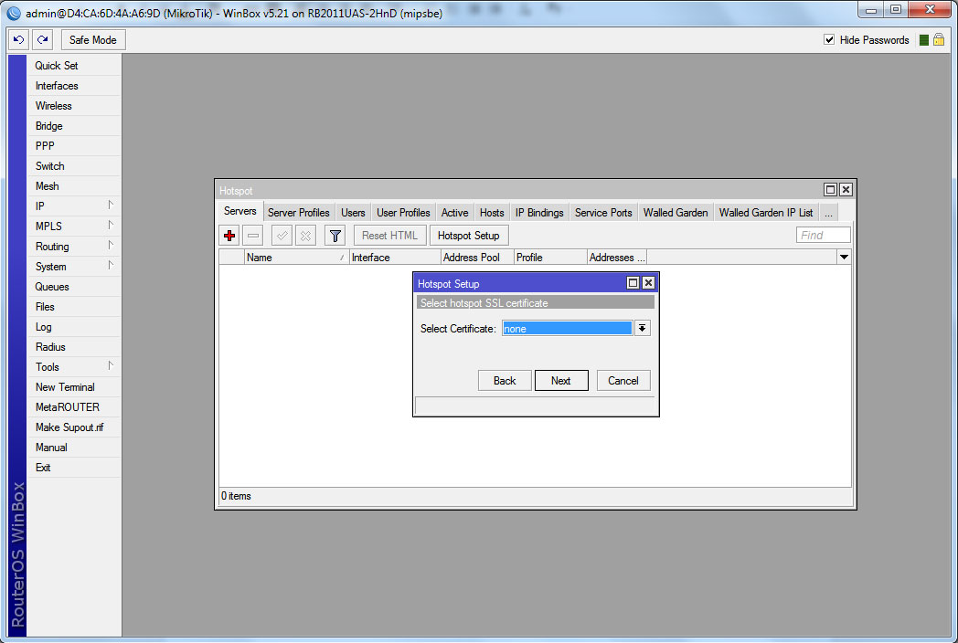 Вибір сертифіката Выбор сертификата