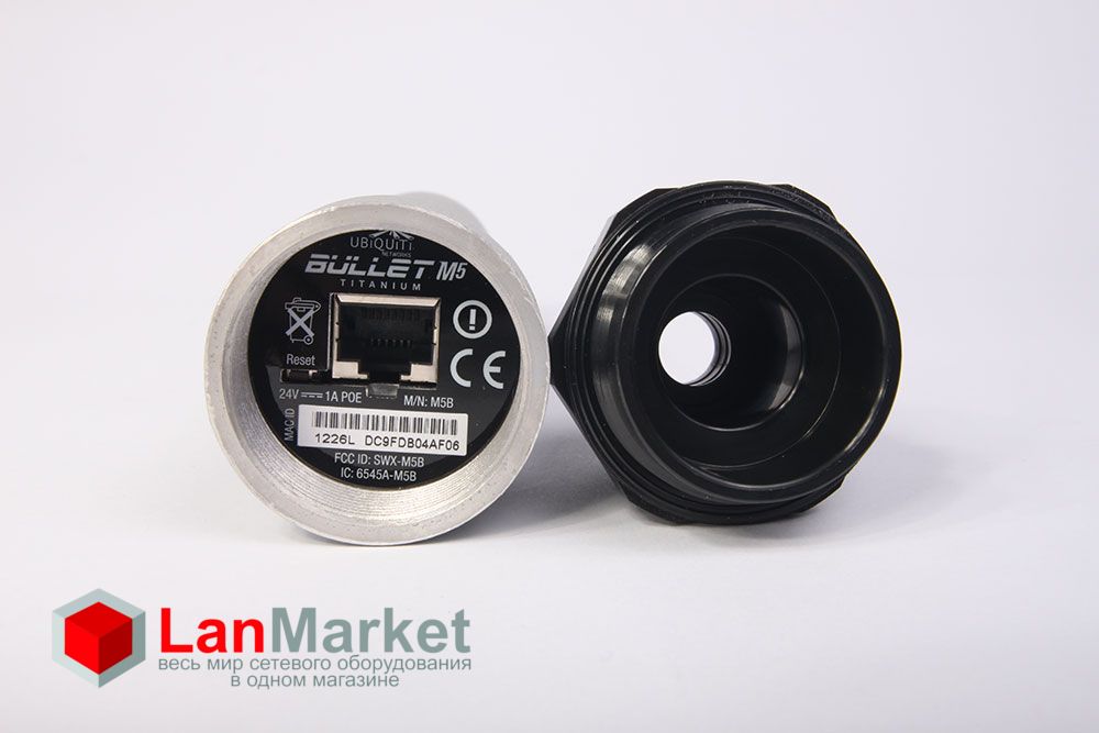 Ubiquiti Bullet M5 Titanium Ethernet порт Ubiquiti Bullet M5 Titanium Ethernet порт