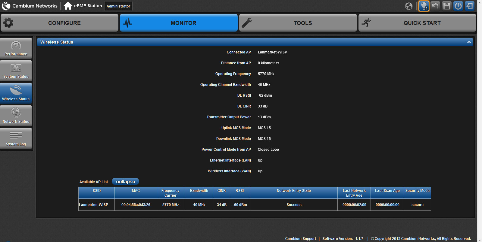 Меню монитор, статистика настроек web-интерфейса ePMP 1000 Integrated Radio Меню монитор, статистика настроек web-интерфейса ePMP 1000 Integrated Radio