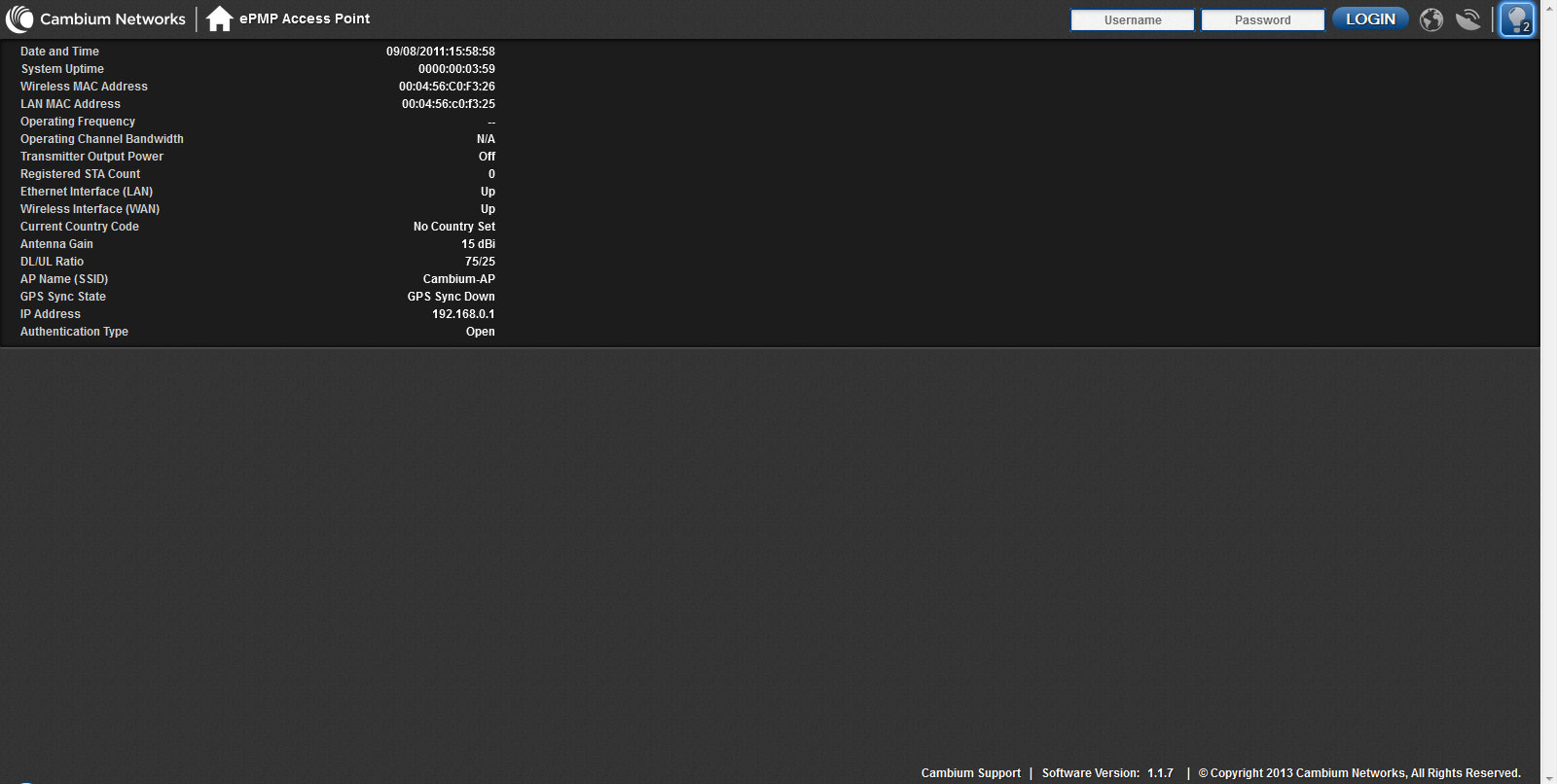 web-интерфейс управления ePMP-1000 GPS Sync web-интерфейс управления ePMP-1000 GPS Sync