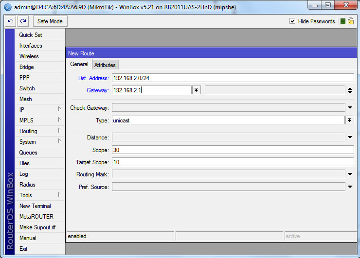 додавання нового запису маршрутизації добавление новой записи маршрутизации