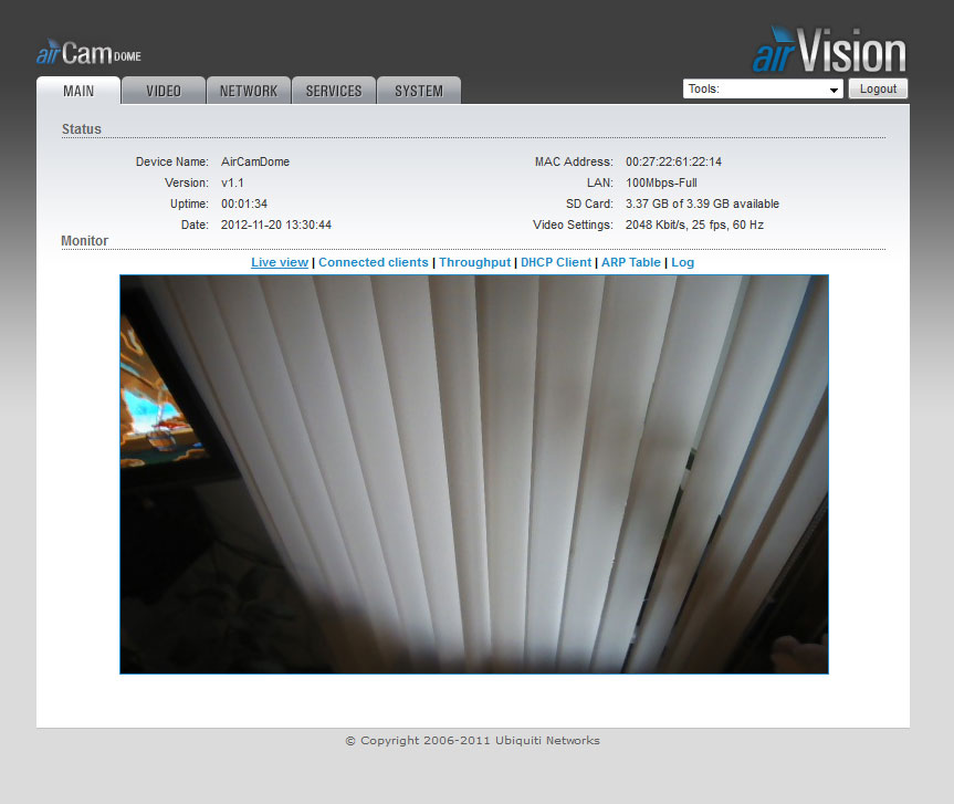 Ubiquiti Networks AirVision Main Ubiquiti Networks AirVision Main