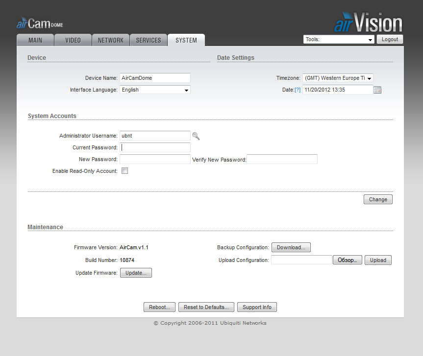 Ubiquiti Networks AirVision System Ubiquiti Networks AirVision System