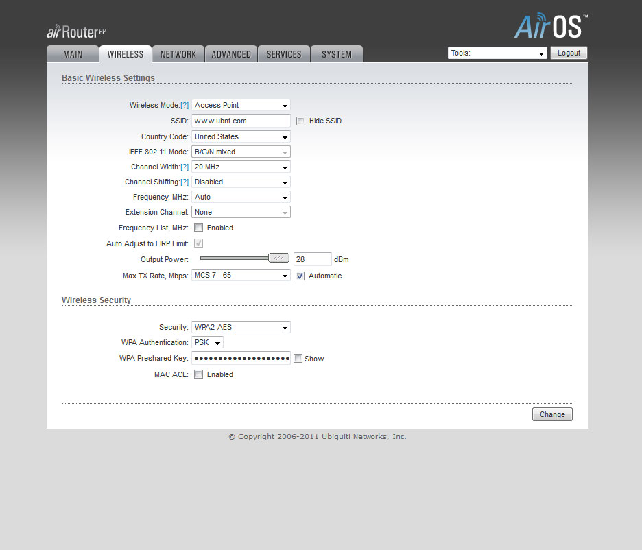 Ubiquiti AirRouter-HP налаштування AirOS Ubiquiti AirRouter-HP настройка AirOS