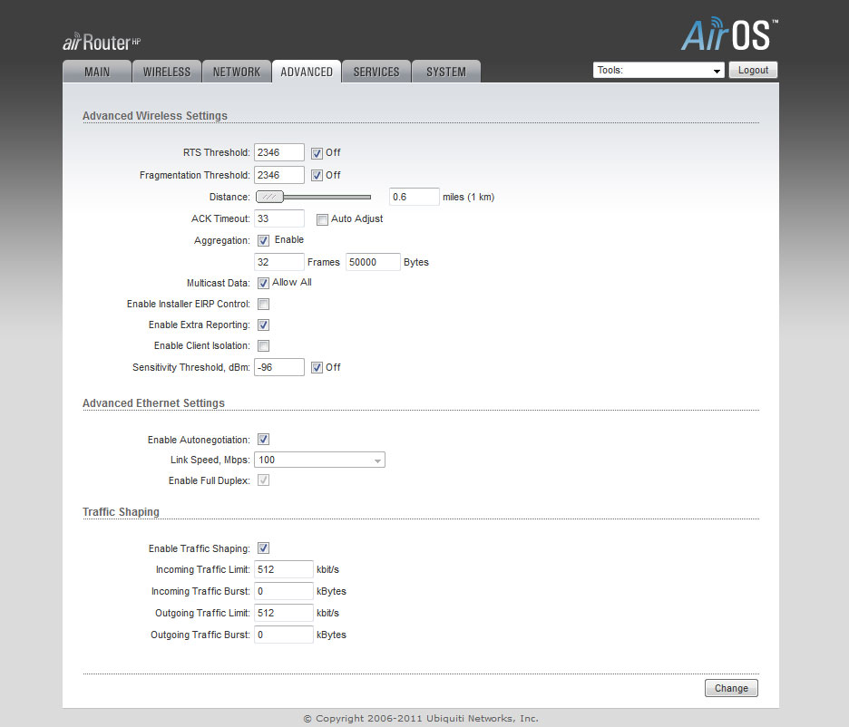 Ubiquiti AirRouter-HP налаштування AirOS Ubiquiti AirRouter-HP настройка AirOS