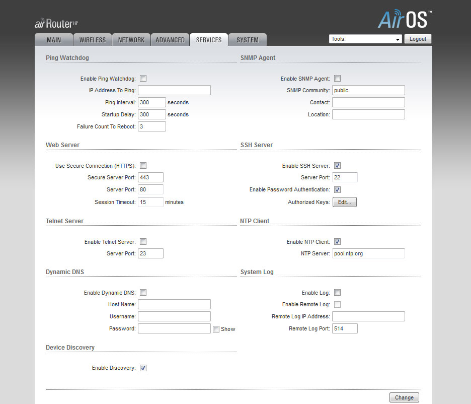 Ubiquiti AirRouter-HP налаштування AirOS Ubiquiti AirRouter-HP настройка AirOS