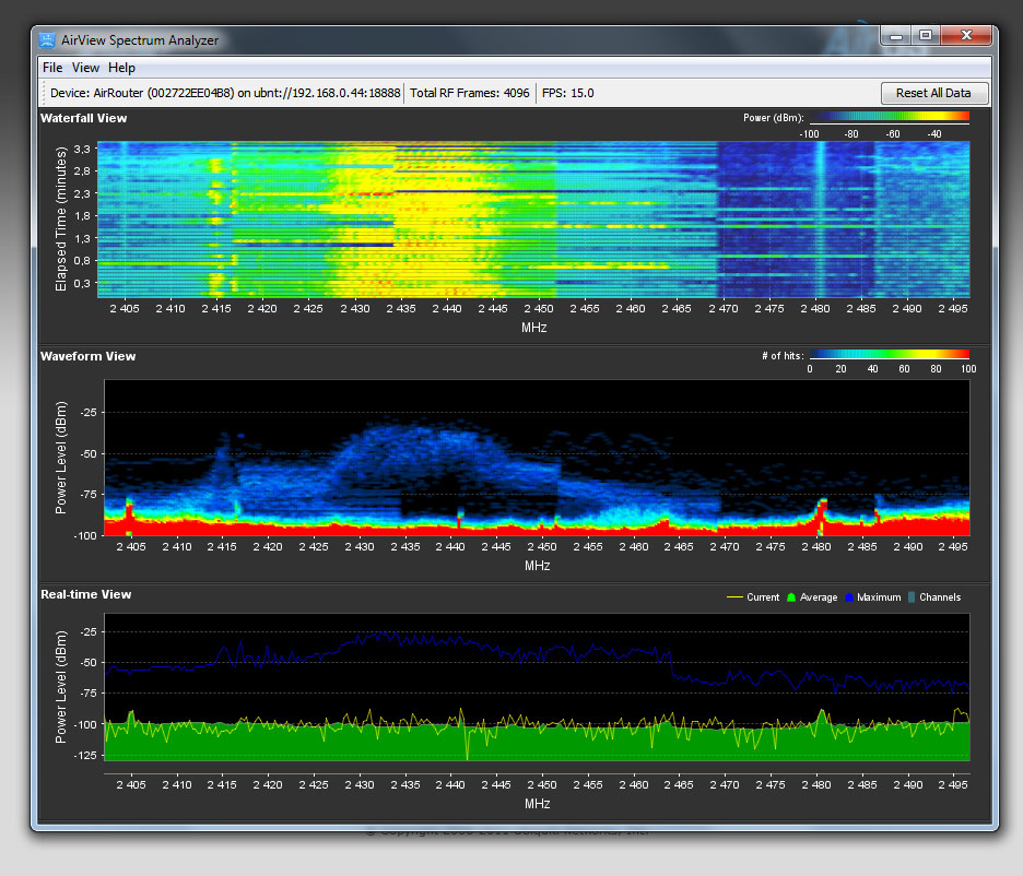 Ubiquiti AirRouter-HP робота утиліти AirView Ubiquiti AirRouter-HP работа утилиты AirView