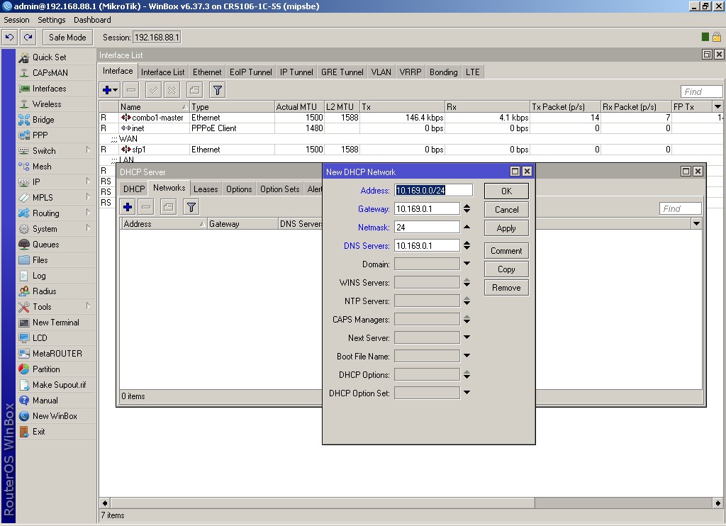 WinBox вибираємо параметри, які видаватимуться користувачам WinBox выбираем параметры, которые будут выдаваться пользователям