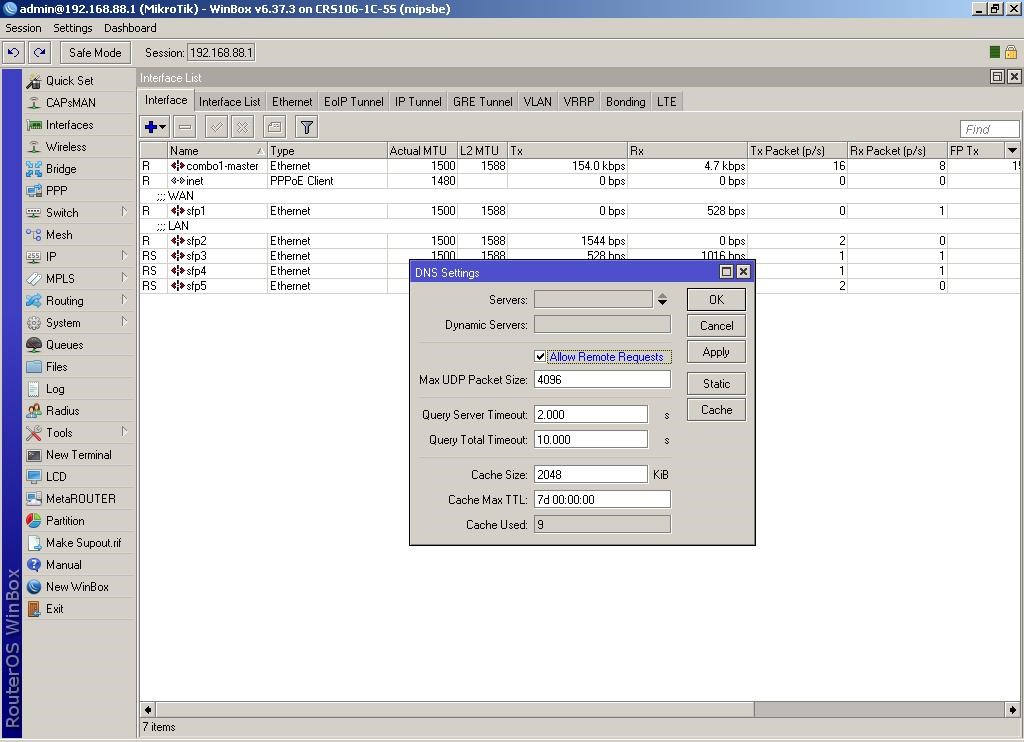 WinBox встановлюємо Allow Remote Requests WinBox устанавливаем Allow Remote Requests