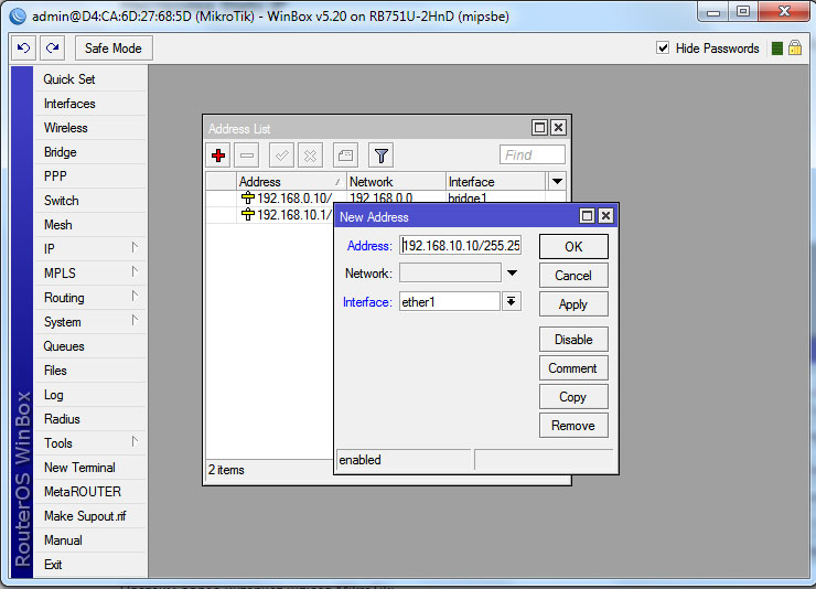 Підключення через статичну IP-адресу Подключение через статический Ip-адрес