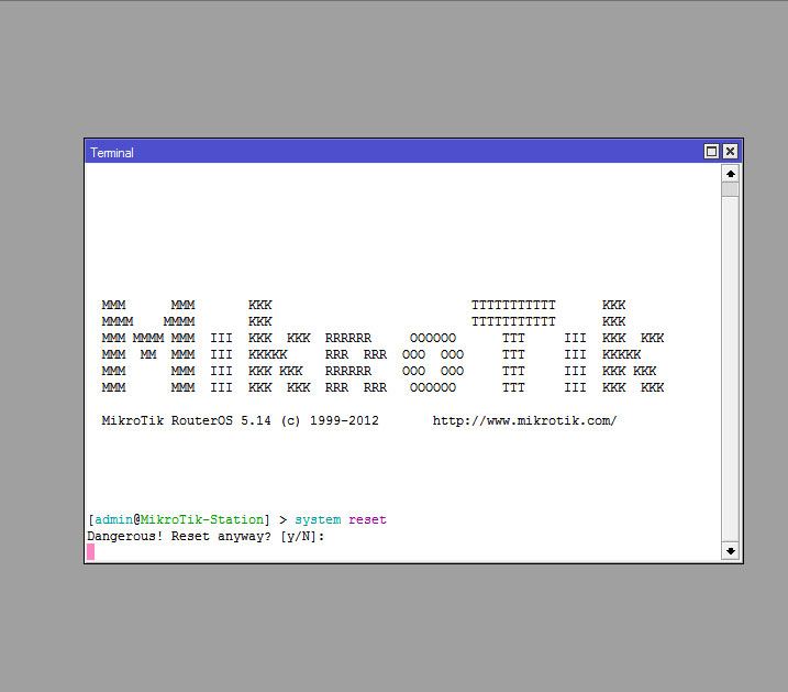 Terminal Mikrotik Terminal Mikrotik