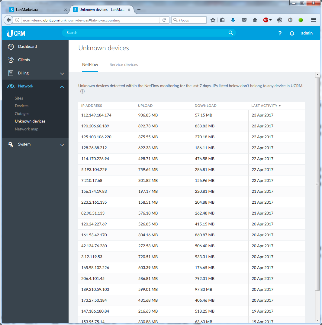 Знакомство с UCRM: программный комплекс для управления сетью WISP на базе решений Ubiquiti  Знакомство с UCRM: программный комплекс для управления сетью WISP на базе решений Ubiquiti
