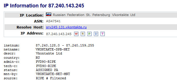 IP-адреса вконтакті IP-адрес вконтакте