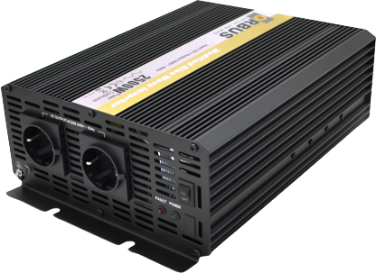 Инвертор напряжения ORBUS ORMS24-2500 (2500Вт), 24 / 220V, approximated, 2 Shuko, клемные провода, 6