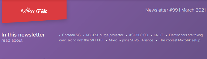 Новинки Mikrotik Март 2021