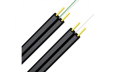 Оптический FTTH кабель FTTH01-SM-D, негорючий, диэлектрик (FTTH001-SM-01)