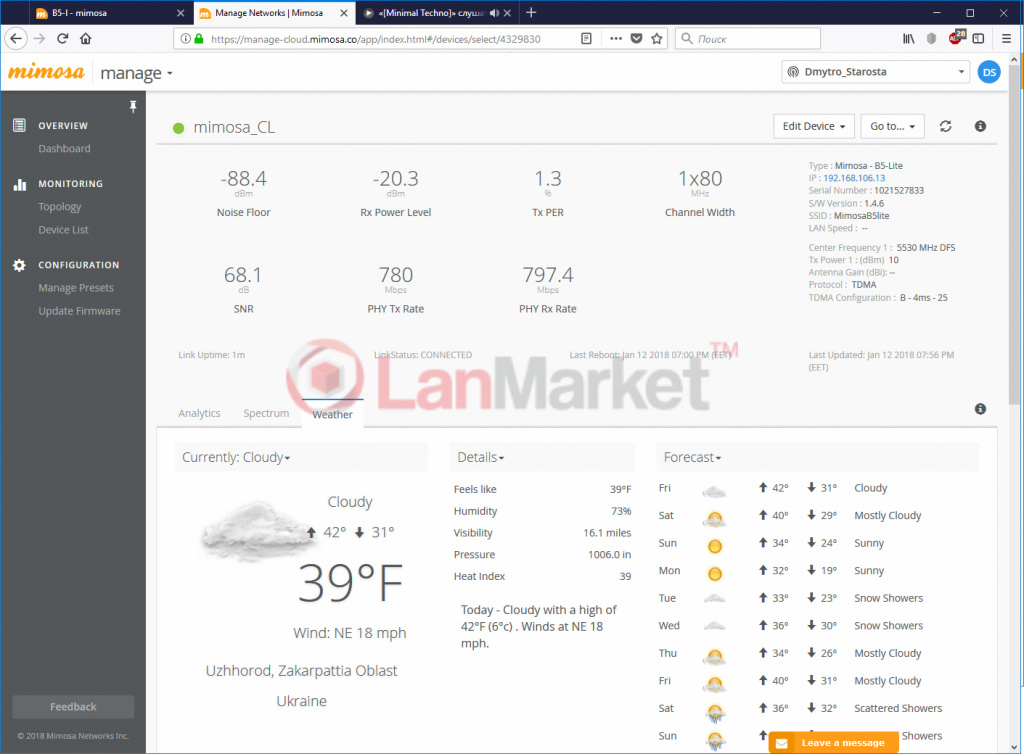 mimosa B5-lite mimosa B5-lite