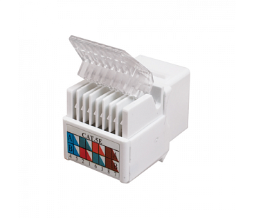 Модуль узкий Keystone Jack RJ-45 кат.5E UTP, 17,2 мм, Q50