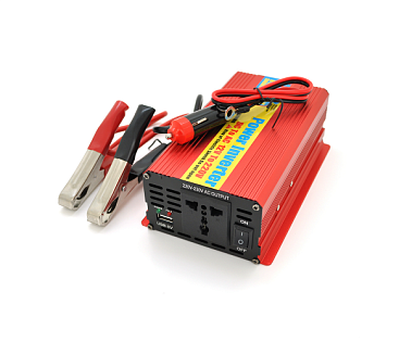 Инвертор напряжения ERYUAN EY-1000 (600Вт), 12 / 220V, approximated, 1 универсальная розетка+USB, кл