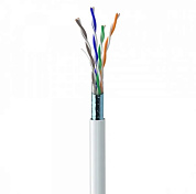 КВПЕ FTP (4 * 2 * 0.51) 4p 24 AWG, Merlion, (CCA), екран для внутр. робіт, 305м, White