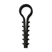 Зажим елочка 20 mm для кругл.каб (50 шт) НЕЙЛОН, черные