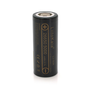 Аккумулятор 26650 Li-Ion LiitoKala Lii-50A, 5000mAh (5100-5500mAh)