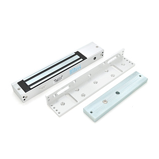 Электромагнитный замок MS-280LED + Уголок LS-280, до 280 кг, DC12V / 500mA, DC24V / 250mA. Размеры: 