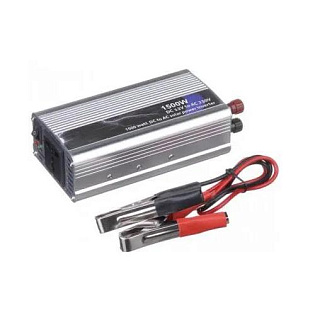 Инвертор напряжения PI 1500ВА(900Вт), 12 / 220V, approximated, 1 универсальная розетка, клемы + крок