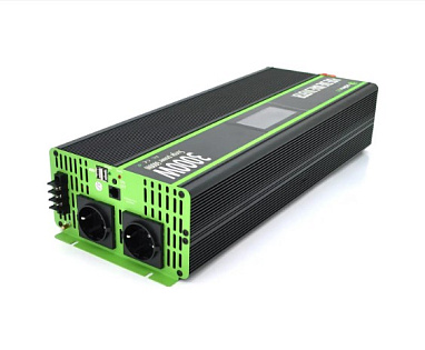 Инвертор напряжения Solinved SLVP-3000, 12V / 220V, 3000W с правильной синусоидой, 2Shuko, 2USB, кле
