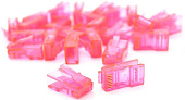 Коннектор RJ-45 8P8C UTP Cat-5 (100 шт/уп.) Q100 Pink