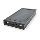 Power bank 20000 mAh Solar, ударо защищеный прорезиненный корпус, Black, Corton BOX